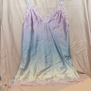 Victoria's Secret Pastel Ombre Lace and Satin Chemise